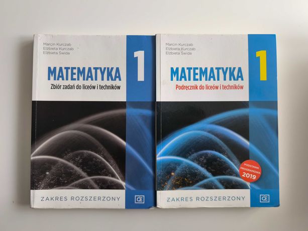 Zestaw Podręcznik + zbiór zadań Matematyka 1 Zakres Rozszerzony