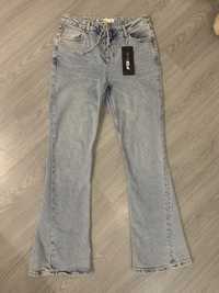 джинсы клеш на завязке FB Sister L размер 30 голубые