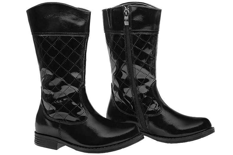 Kozaki Kozaczki zimowe KORNECKI 4356 Czarne ocieplane rozmiar 26