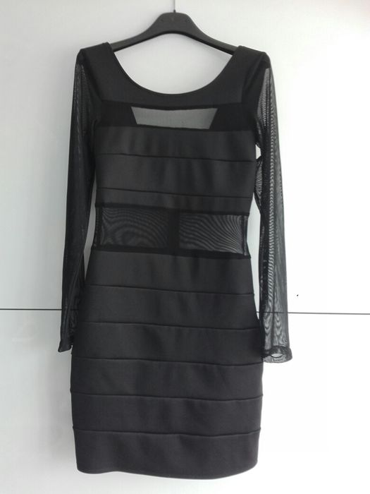 Sukienka czarna 38 M tiul