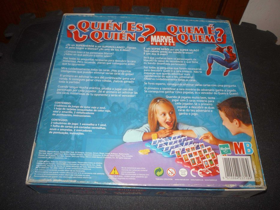 Jogo "Quem é quem?" (Marvel): 1 euro