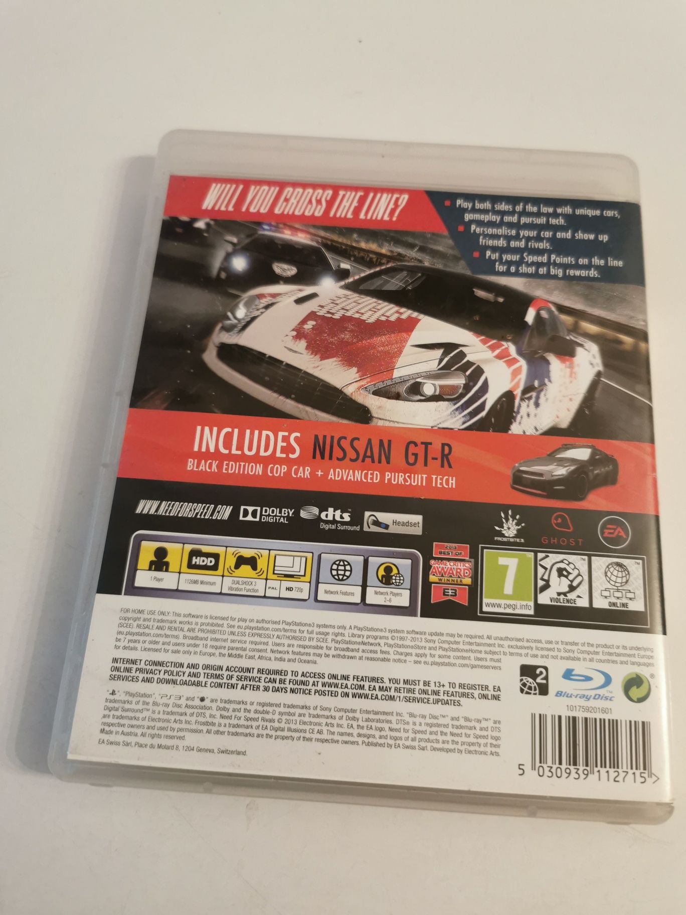 Gra Need For Speed Rivals Cop Pack Nissan GT-R PS3 Komis