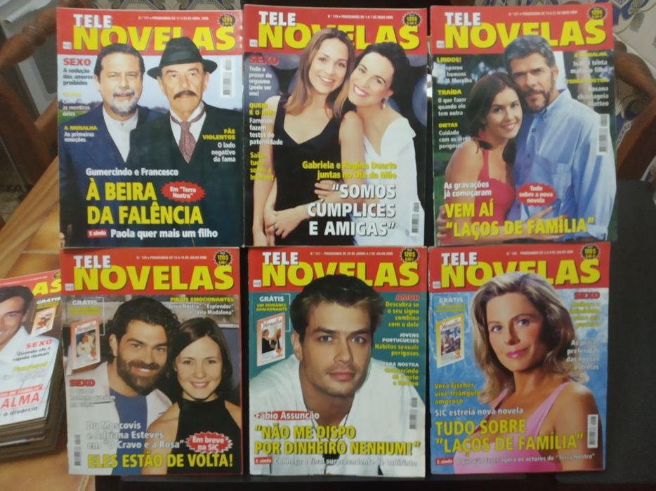 Lote de 48 revistas TELE NOVELAS