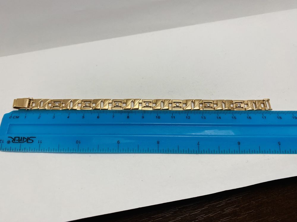 Золотой браслет золотий браслет 17,5см 8мм 585проба