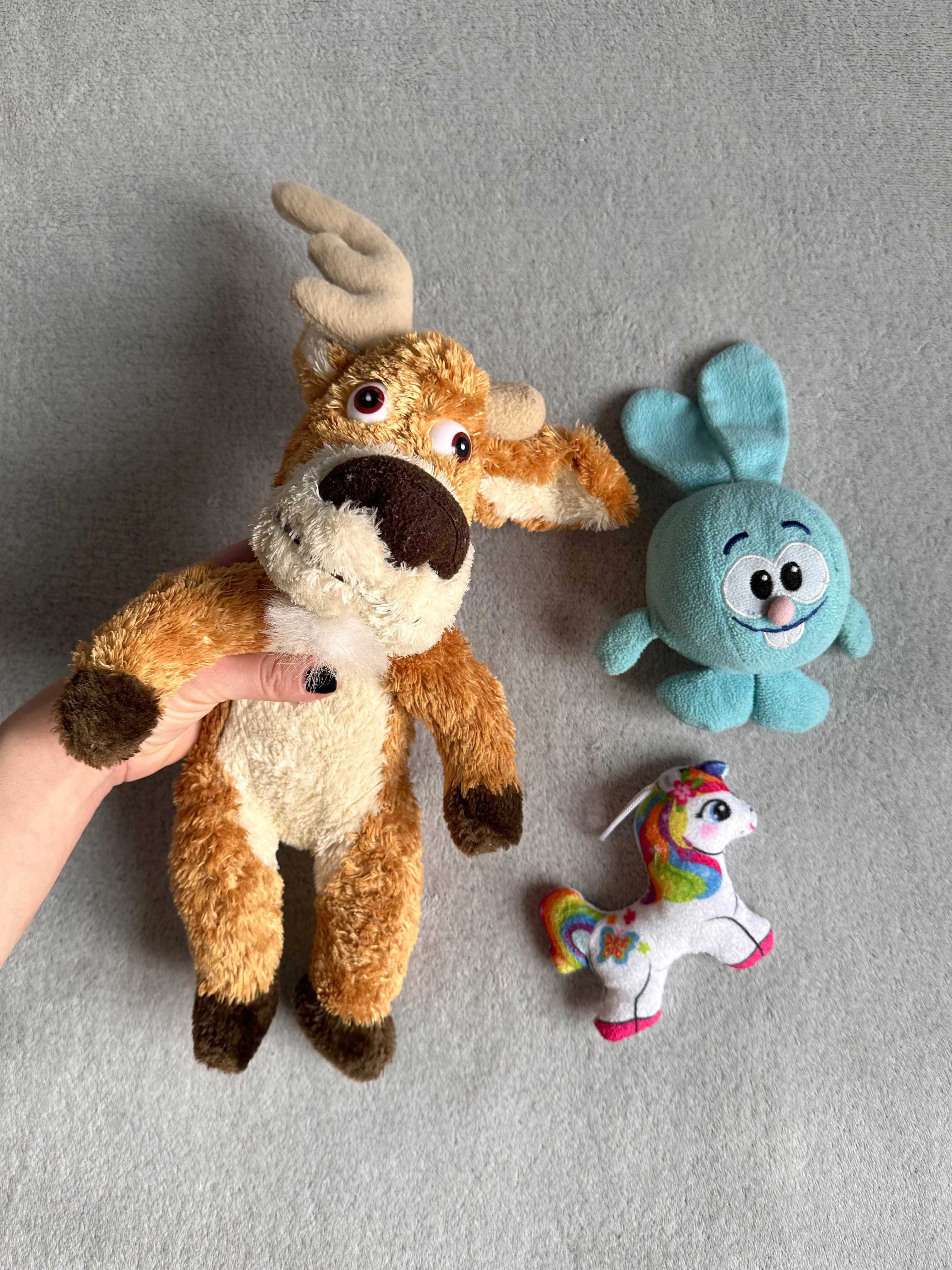 М'які іграшки, олень, крошик, конячка