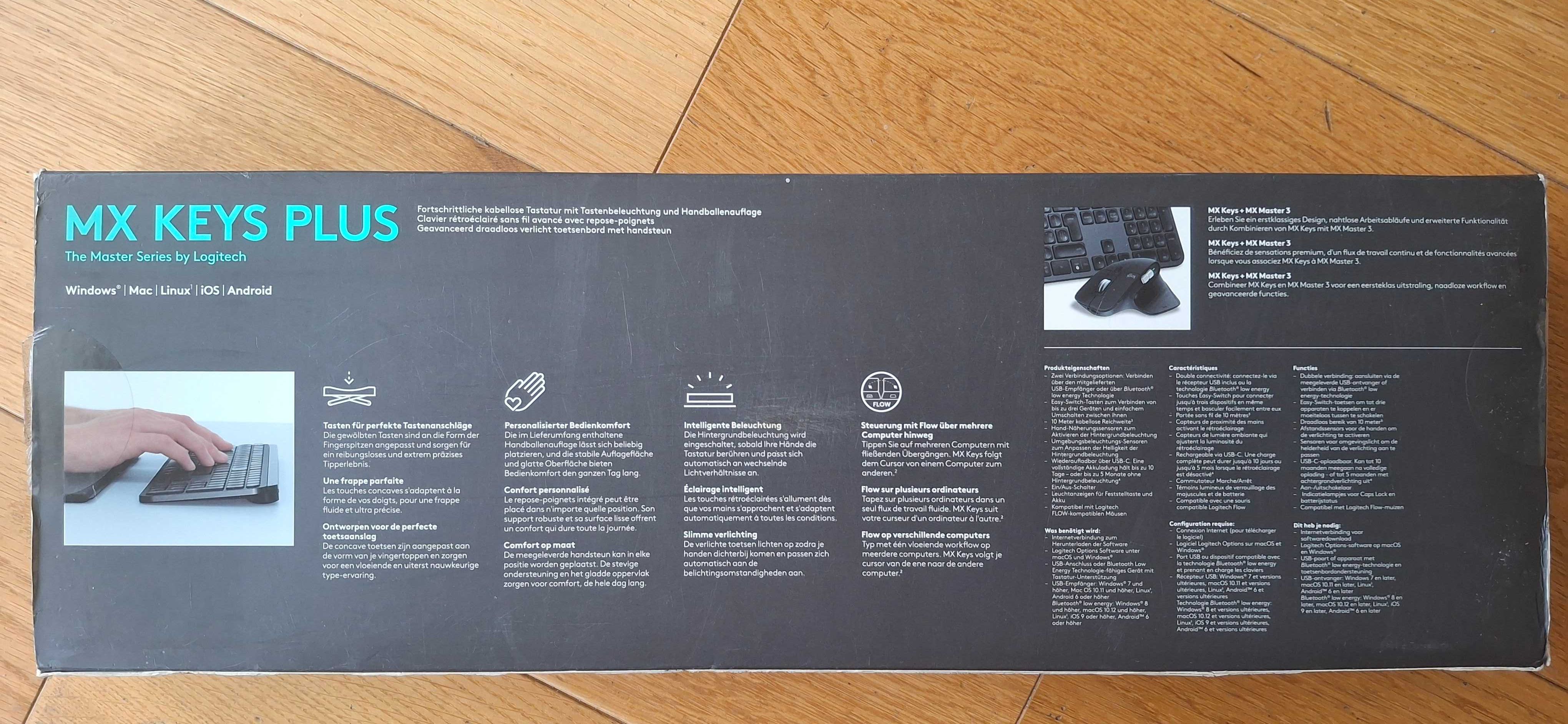 Klawiatura membranowa Logitech MX Keys PLUS QWERTZ układ niemiecki