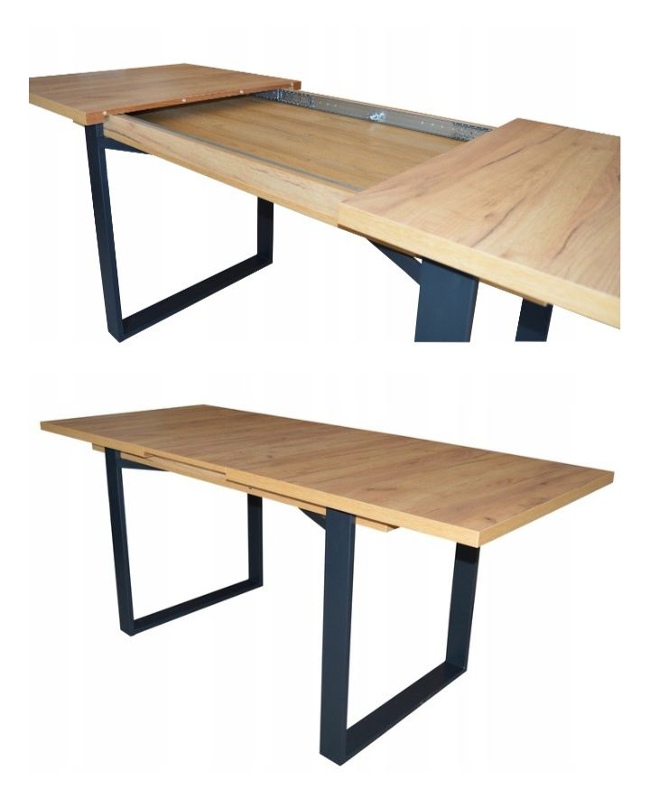 Stół Loft  venus 150x80 rozkładany do 190 cm nogi metalowe