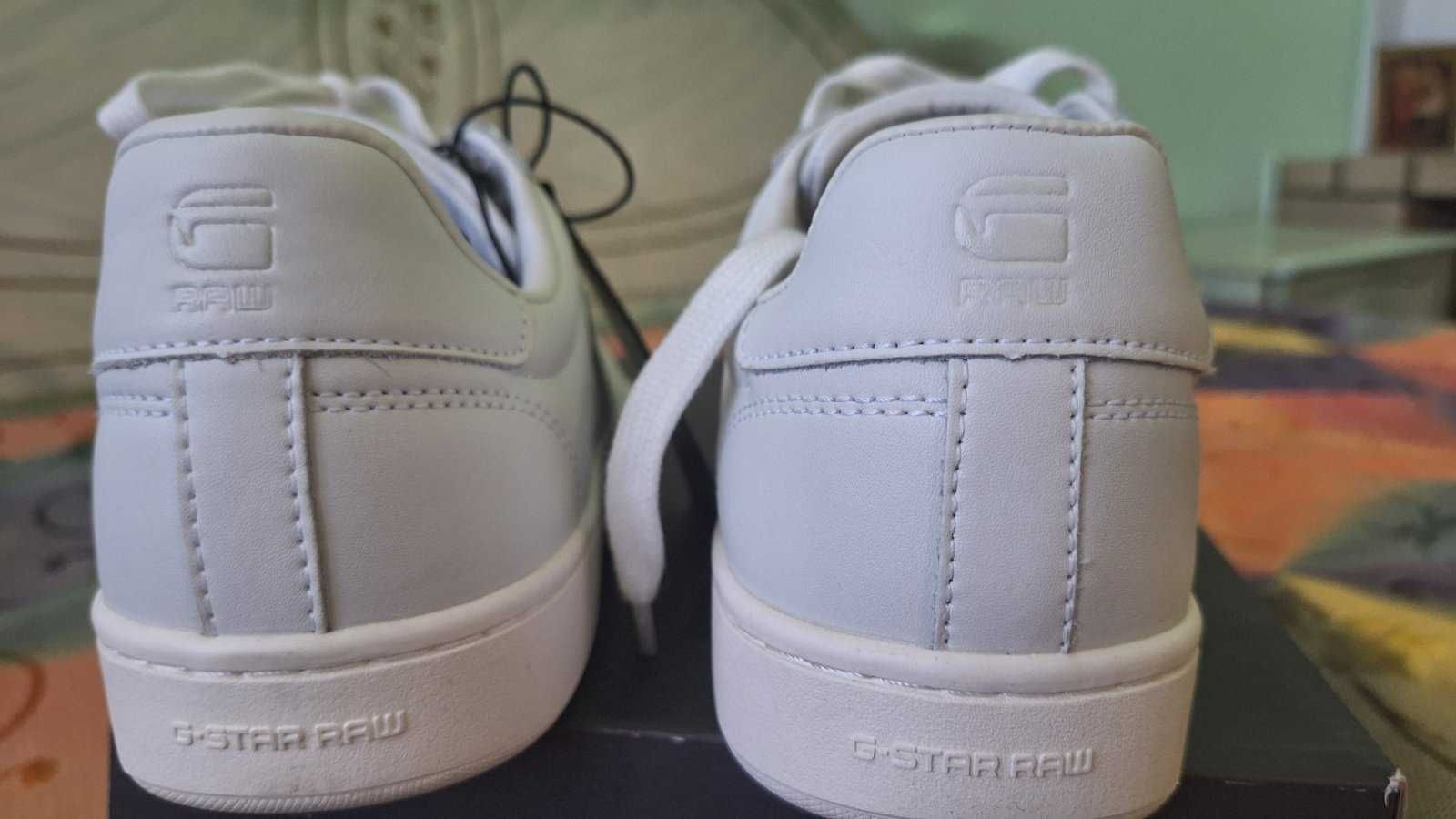 Нові шкіряні білі кросівки, кеди G-Star RAW, розмір 40 (дивіться фото)