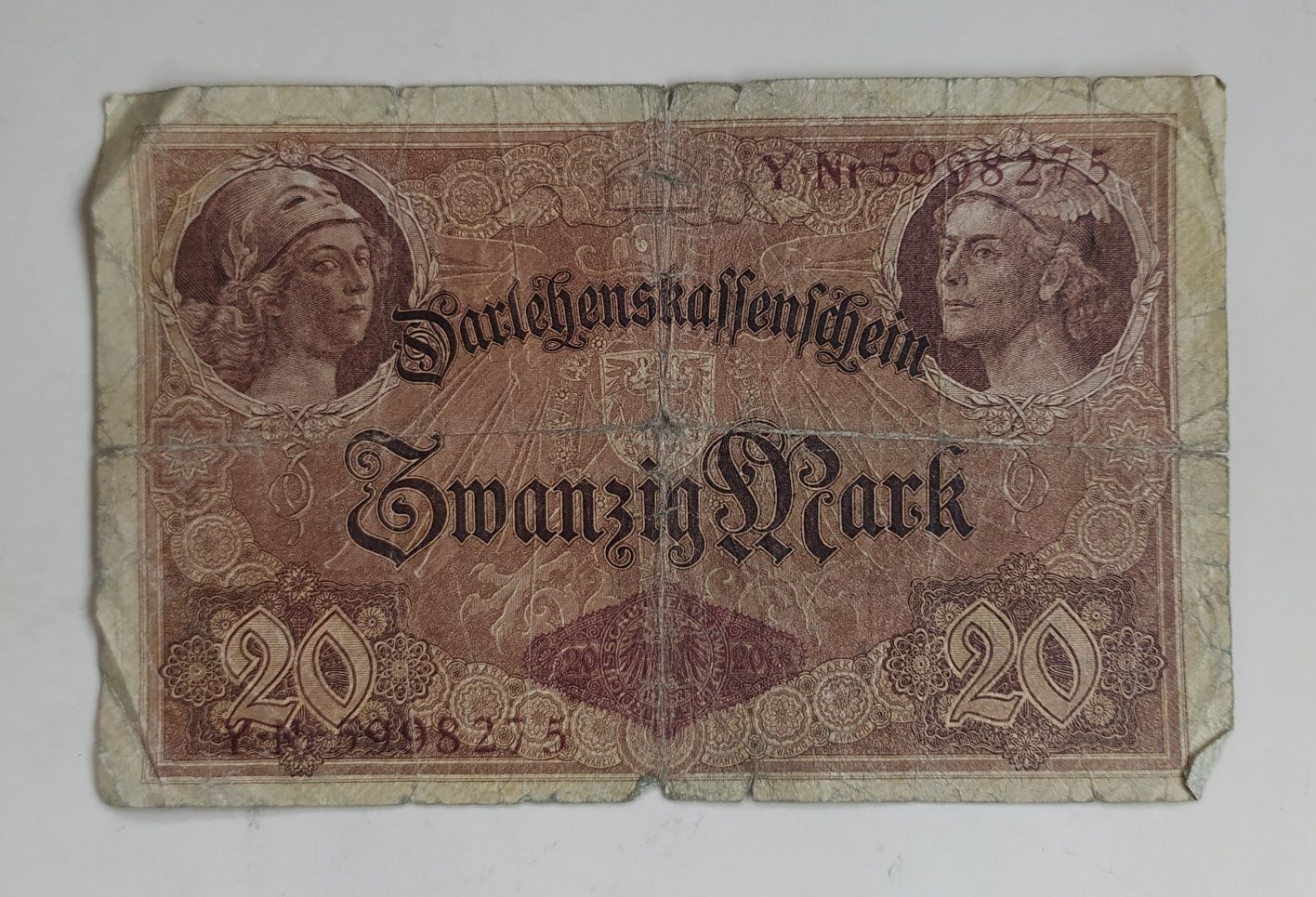 banknot 20 marek,  1914 , państwo Niemcy