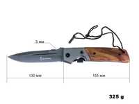 Складной нож browning wood lock