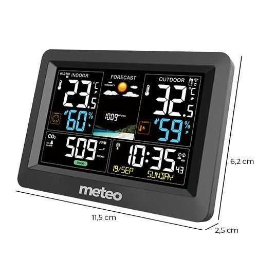Stacja pogodowa SP105 Meteo - zegar DCF, pomiar CO2, czujka