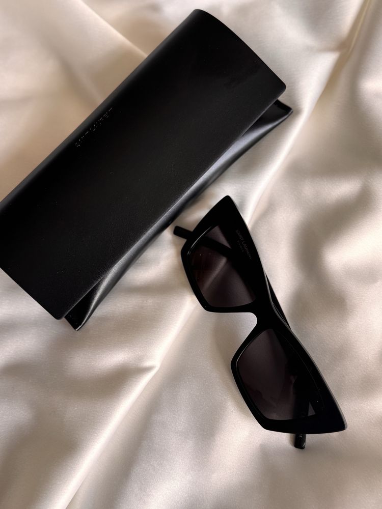 Сонцезахисні окуляри saint laurent mica 53 чорні нові оригінал