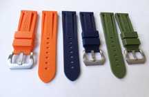 Gumowy pasek do zegarka 24mm Panerai PAM silikonowy zakręcana klamra