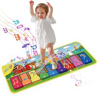 Музыкальный танцевальный коврик для детей 100х36 см