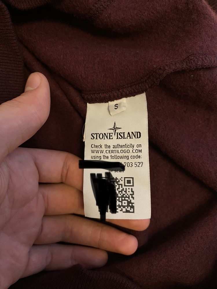 Stone Island Burgundy Color Original