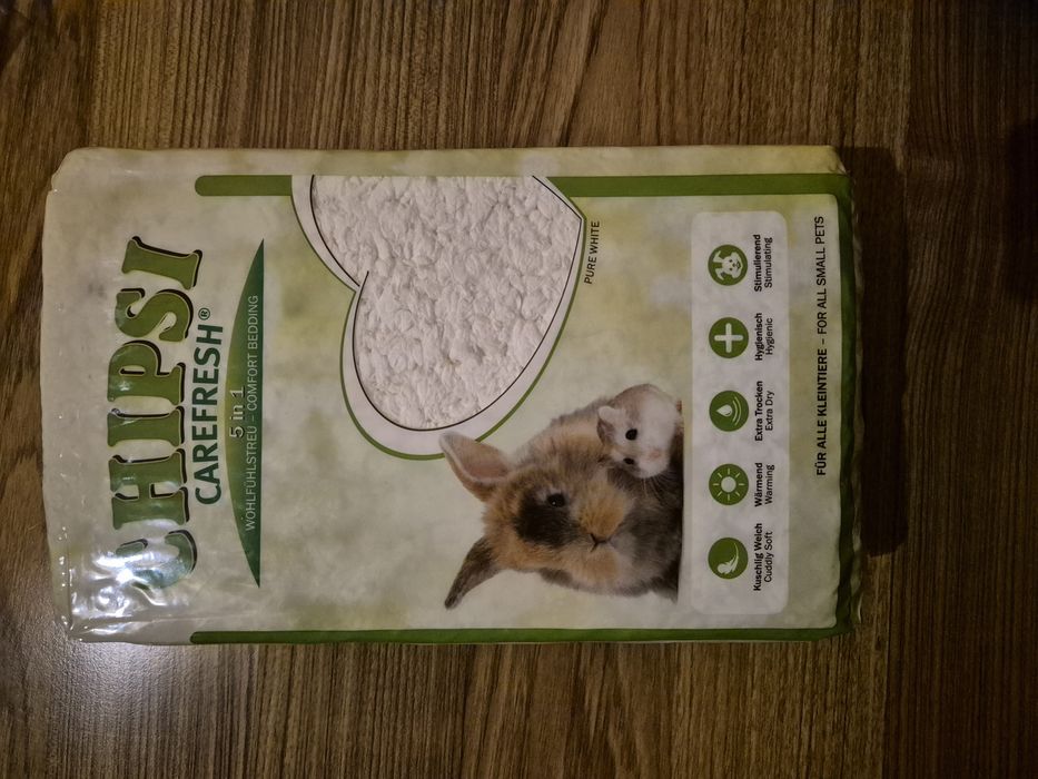 Wiórki celulozowe dla zwierząt domowych