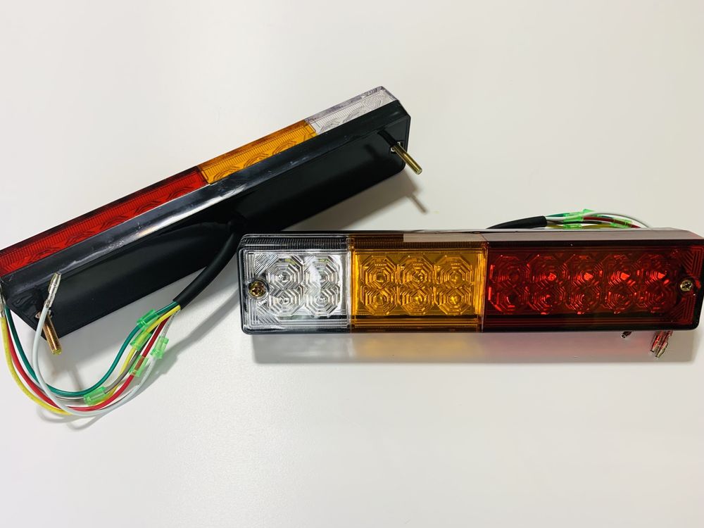 2 x tylna lampa led zespolona 24 x 5cm 12V wodoszczelne. 4 funkcji.