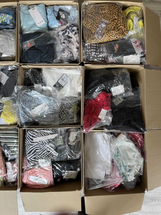Box ubrań second hand 15 sztuk – mix kategorii i rozmiarów, zysk!!
