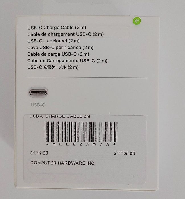 Блок питания Apple USB-C 140W A2452 (MLYU3ZM/A). Оригинал.