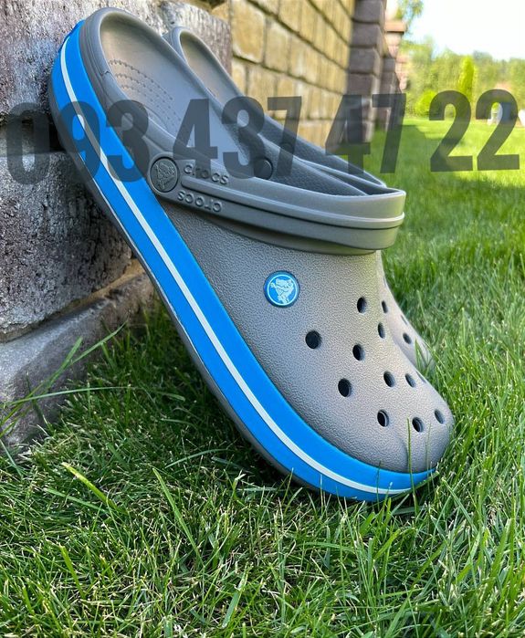 Чоловічі Крокси Crocband Army Green,Grey, Black, Navy, White