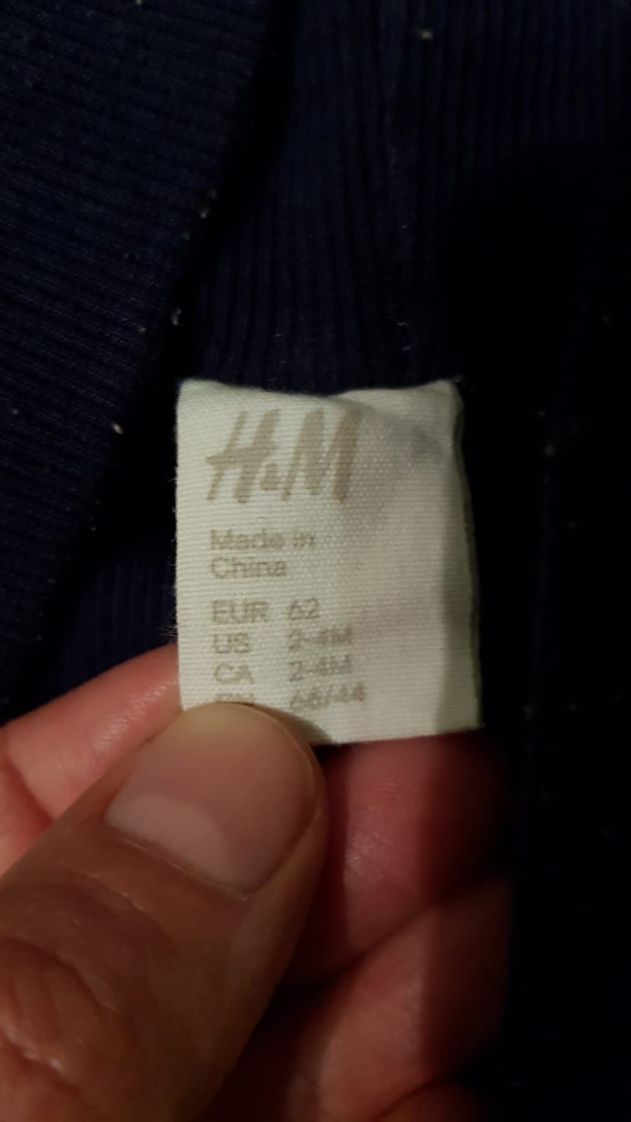 Spodnie jeans dla chłopca H&M rozmiar 62