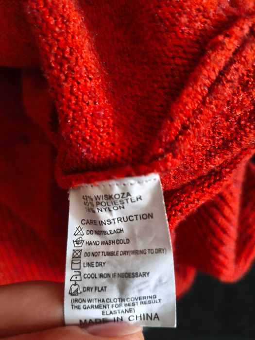 Sweter damski rozmiar XL ceglany