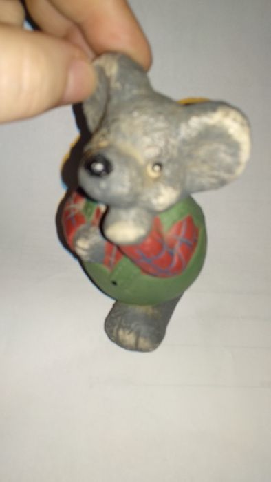 12 см серая крыса мышь фигурка статуэтка сувенир керамика европа