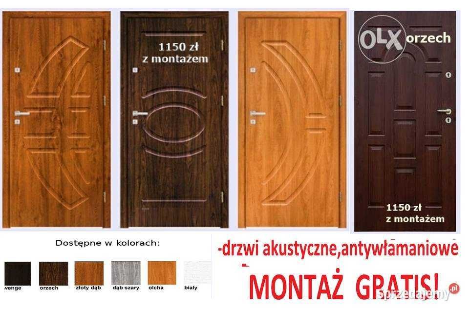 Drzwi wejściowe ZEWNĘTRZNE do mieszkań Z MONTAŻEM- wewnątrzklatkowe.