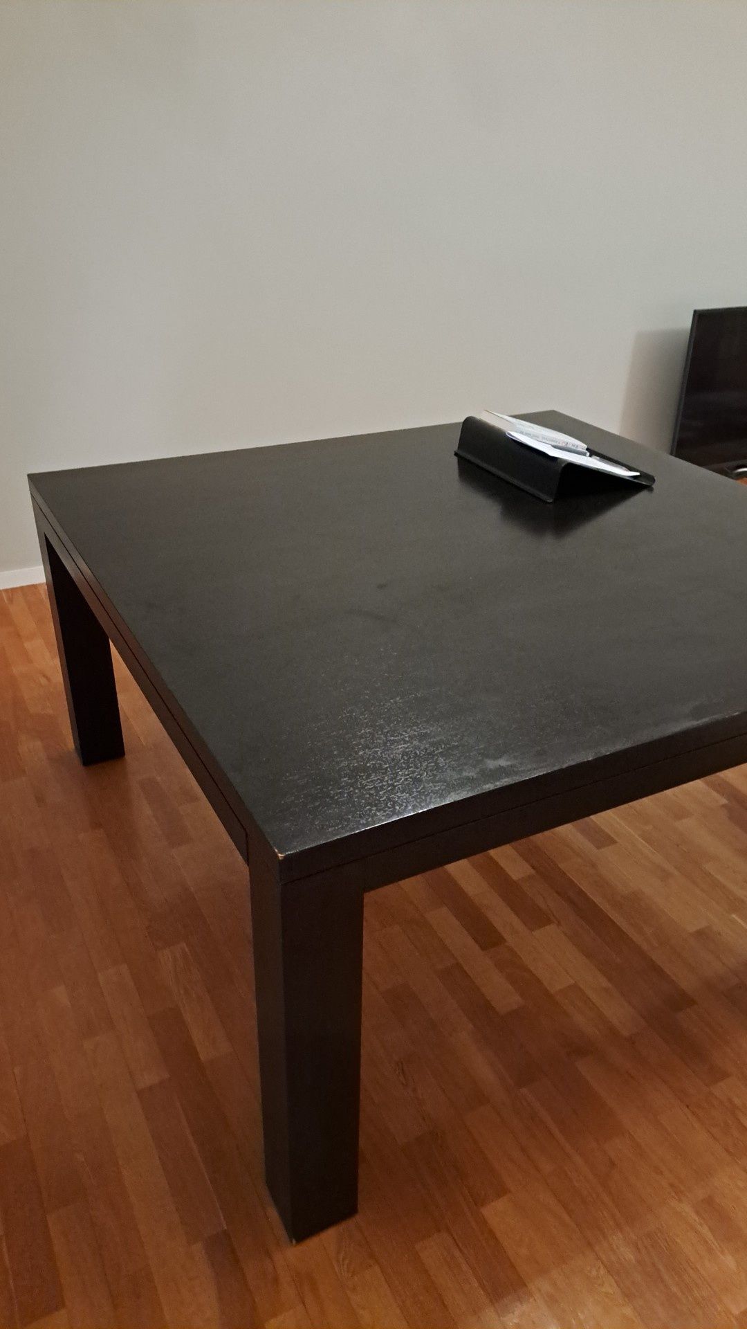 Mesa jantar preta madeira maciça