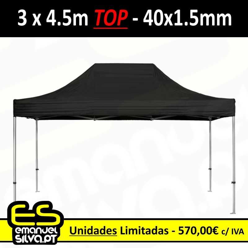 Tenda / Pavilhão / Paddock - 3x4.5m - Top - 40mm Hex