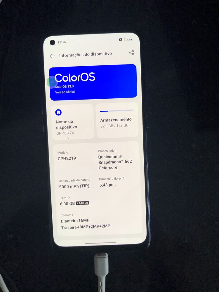 Telemovel OPPO A74