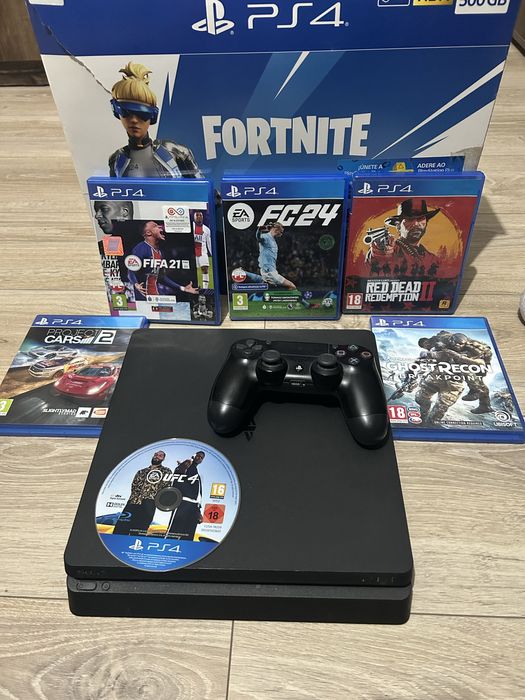 Ps4 slim 1 pad + 6 gier Okazja!!!