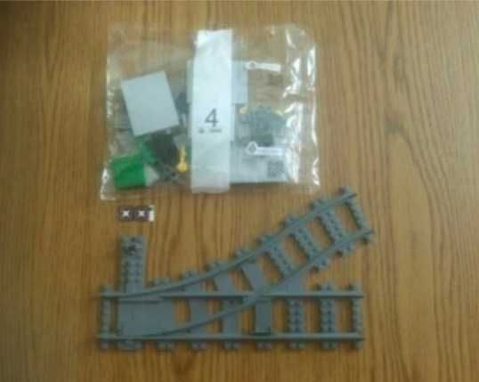 Lego city 60198 nowy przejazd przez tory,zakończenie toru, zwrotnica