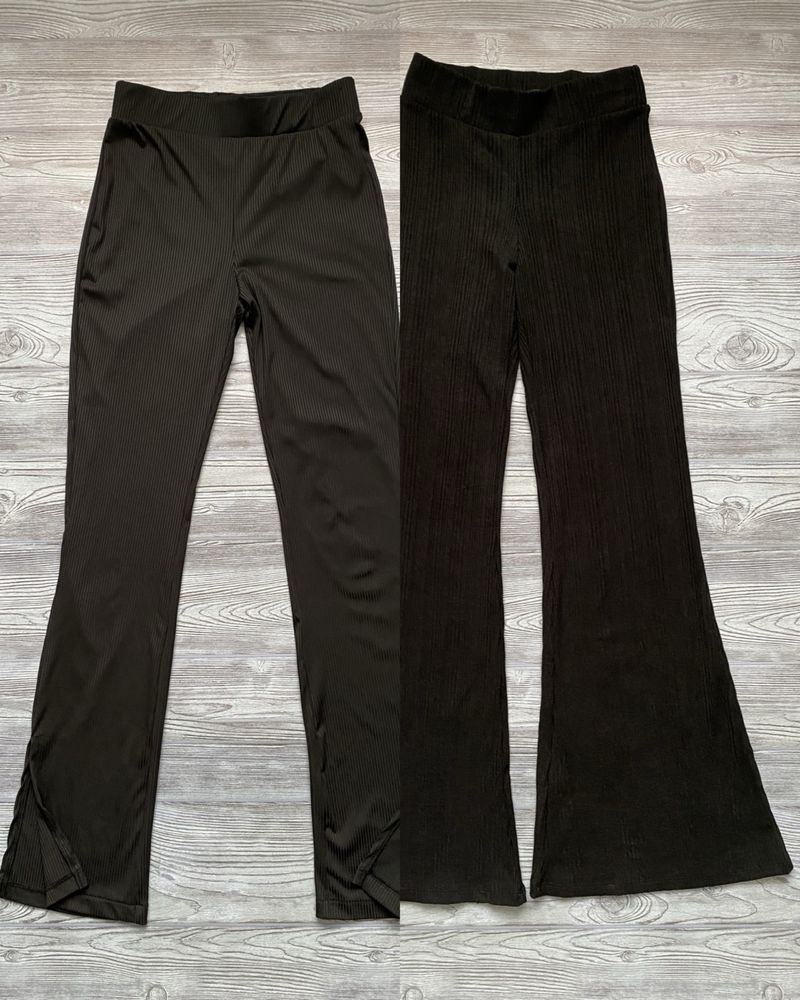 Брюки чорні кльош палаццо H&M Bershka S лосини
