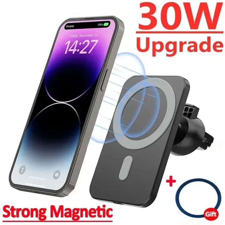 Безпровідна зарядка в авто 30W MagSafe