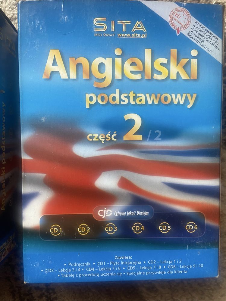 Sita angielski podstawowy i średniozaawansowany okulary w zestawie