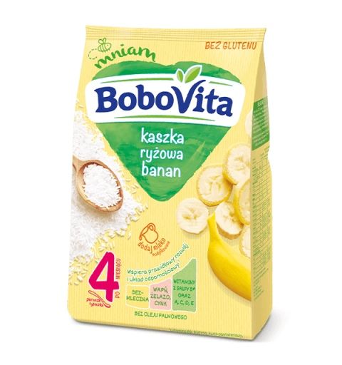 Каша молочно-рисова банан Bobovita 180 гр