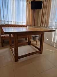 Дубовий стіл стільці лавки
