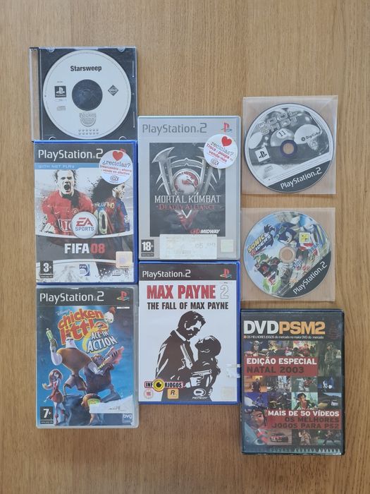Jogos Playstation PS1 e PS2 - conjunto 25 Euros