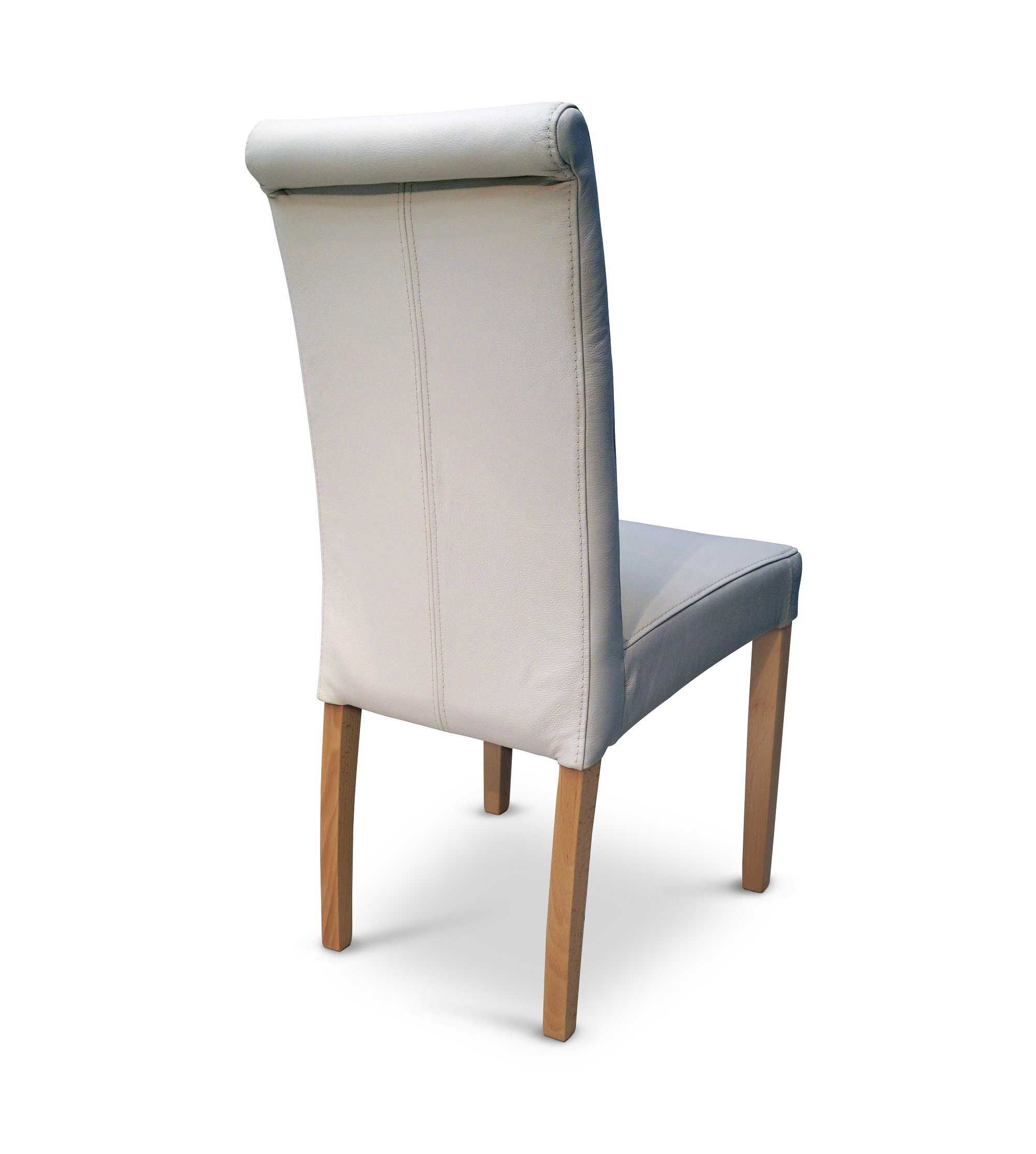 Skóra naturalna biała krzesła skórzane krzesło ze skóry WYBÓR