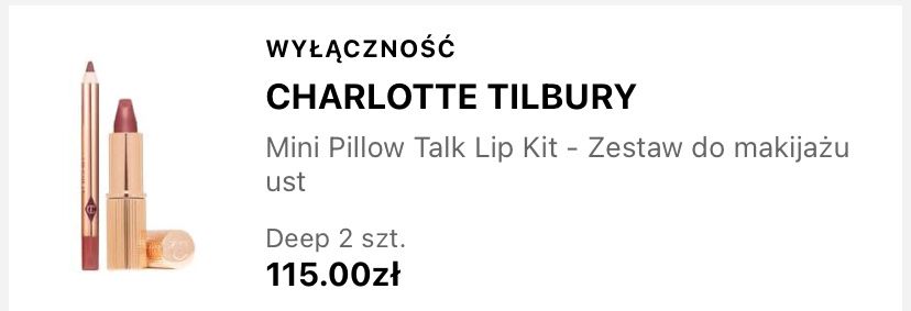 Zestaw Charlotte Tilbury Pillow Talk Intense