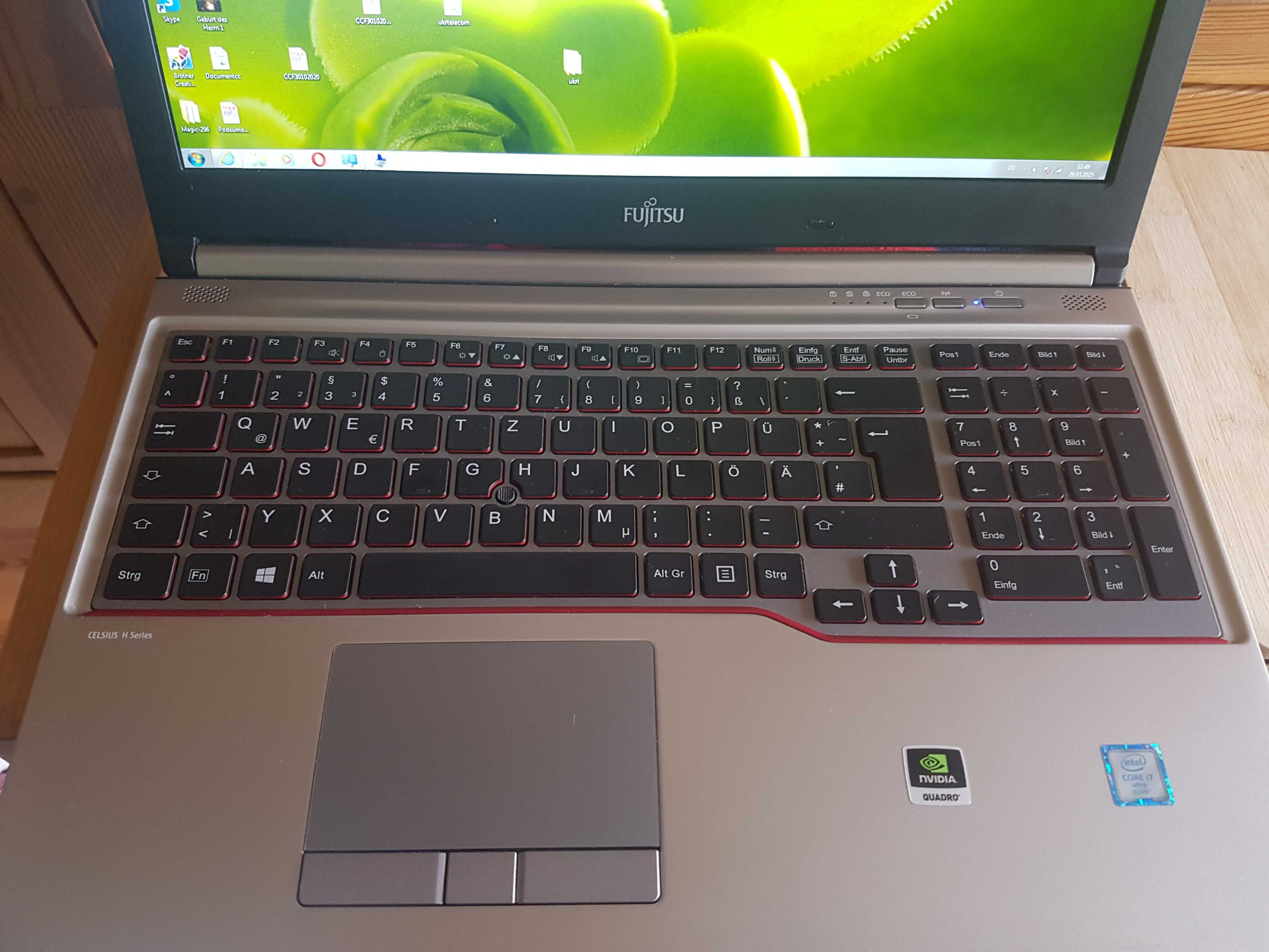 Fujitsu Celsius H760 Intel i7 nVidia Quadro 4GB M2000M
