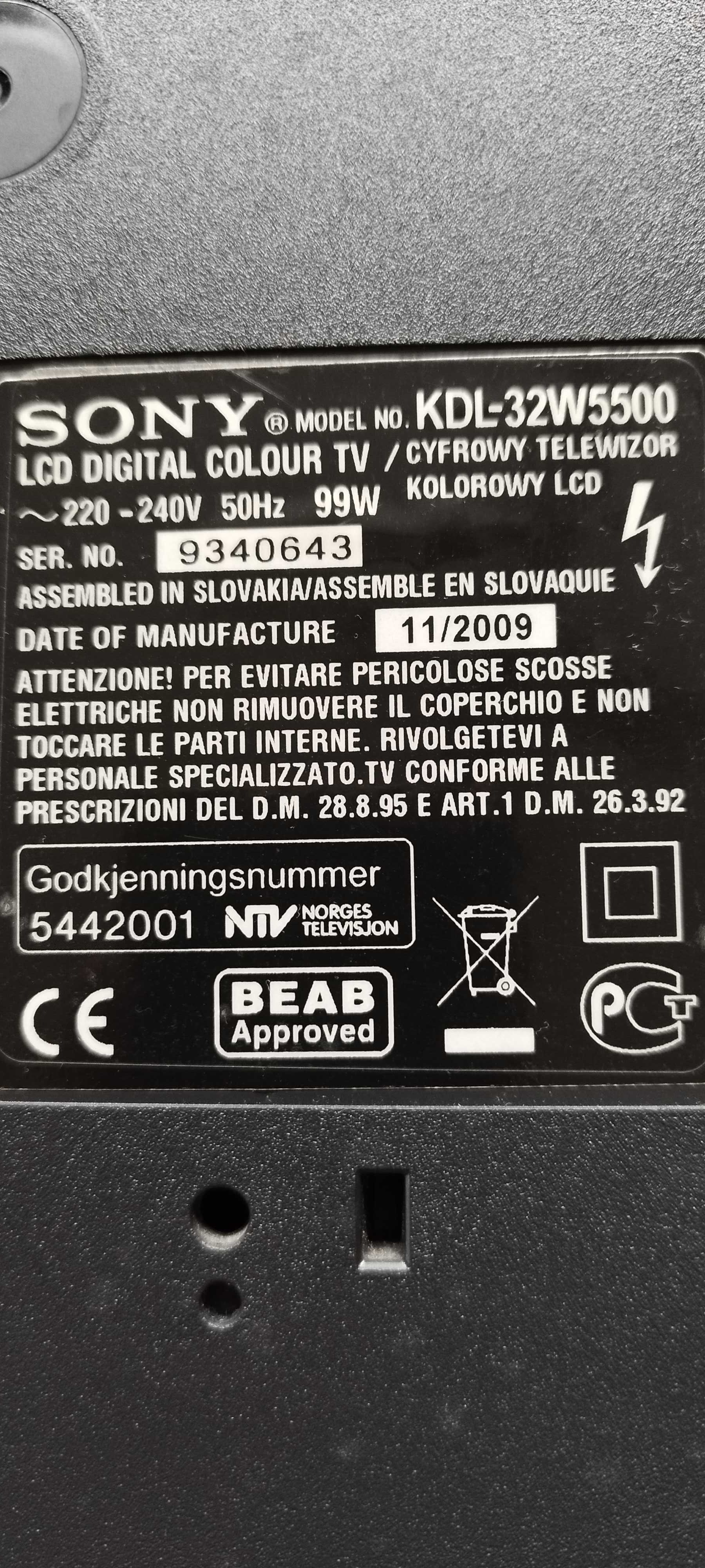 Telewizor Sony bravia 32'