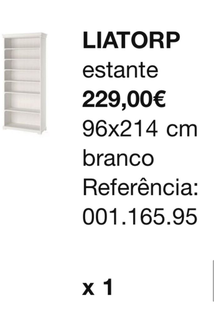 Estante IKEA Liatorpe como nova