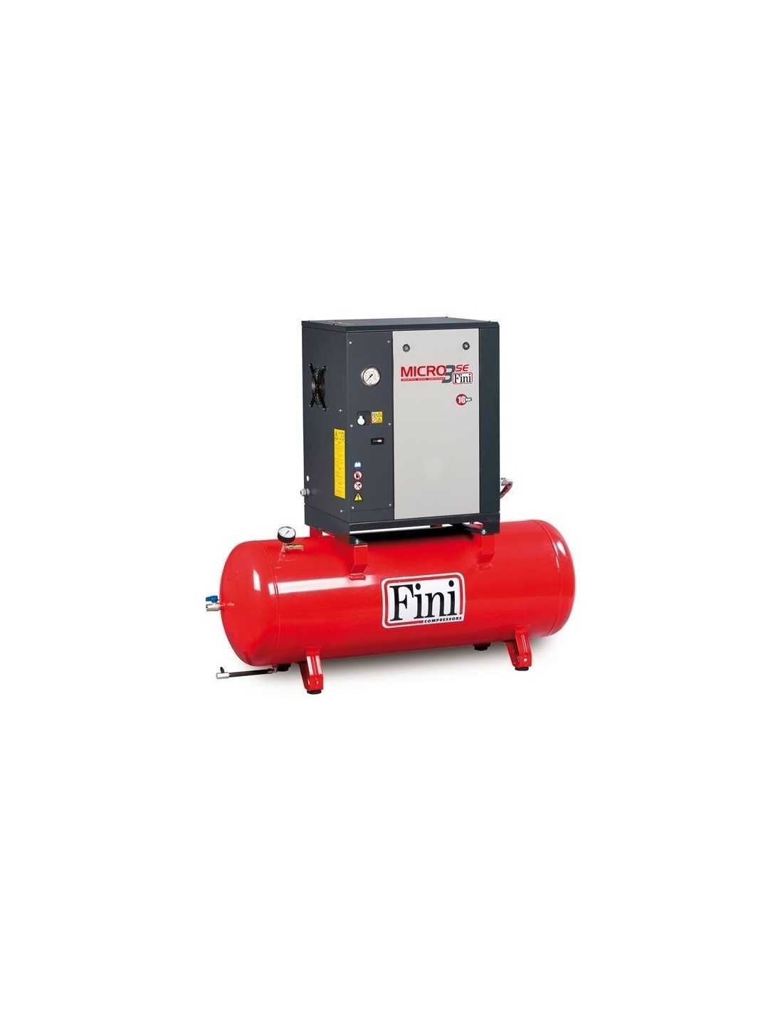 Compressor de Parafuso FINI MICRO SE 4.0-10 depósito 200 litros