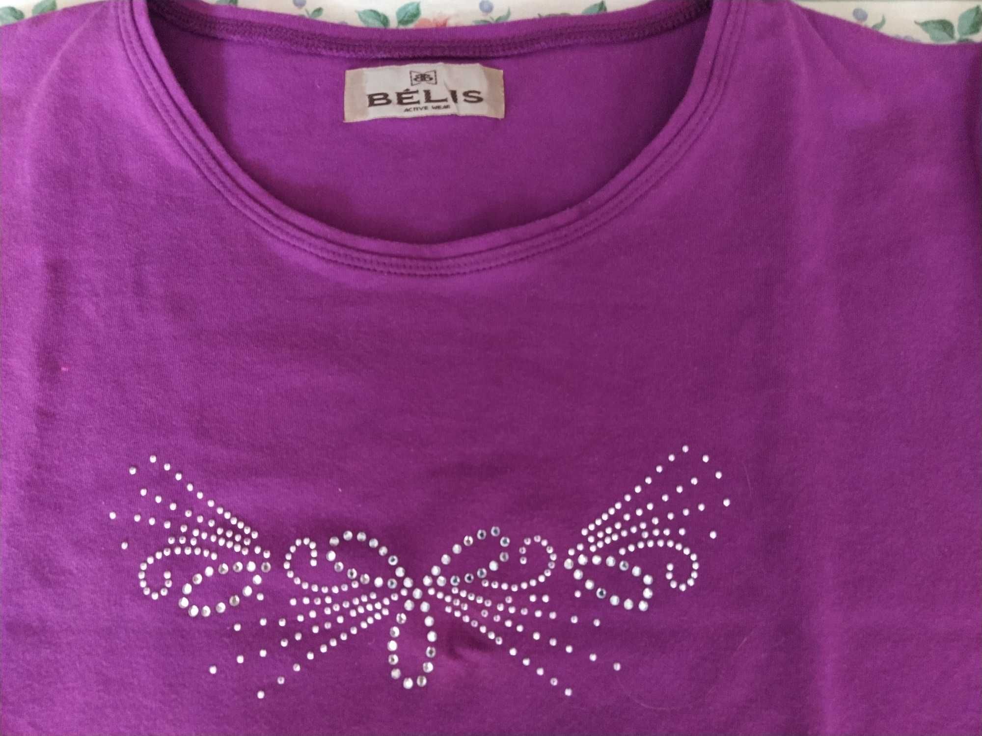 T-Shirt de cor púrpura algodão tam. M