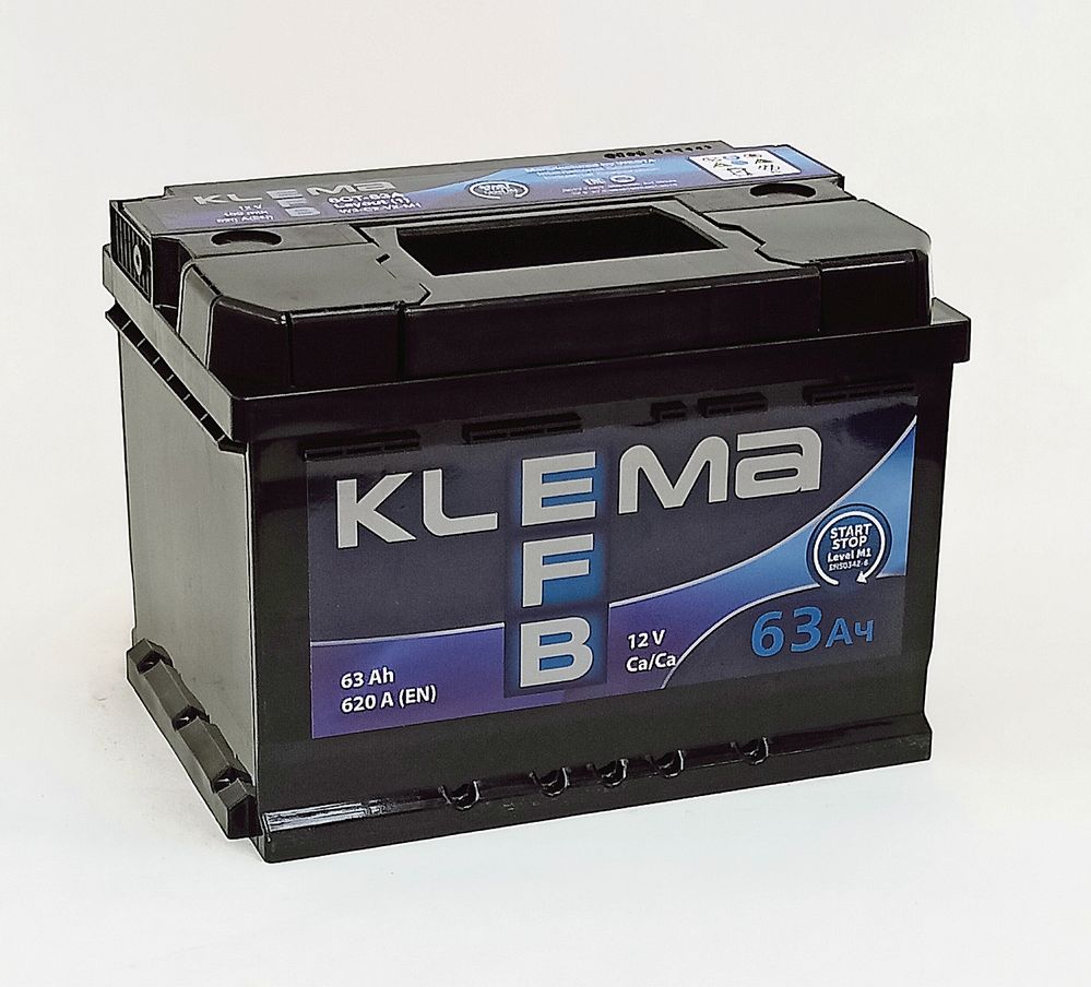 Аккумулятор KLEMA EFB 63Ah