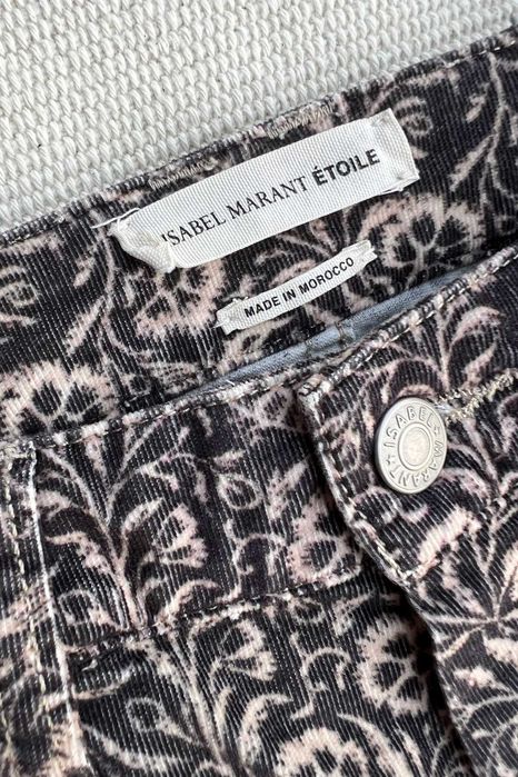 Isabel Marant Etoile krótkie spodnie sztruksy w dmuchawce rozm. 40 L