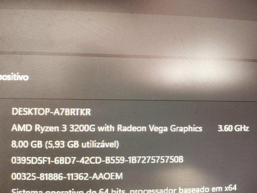 PC Asus Ryzen 3 1TB