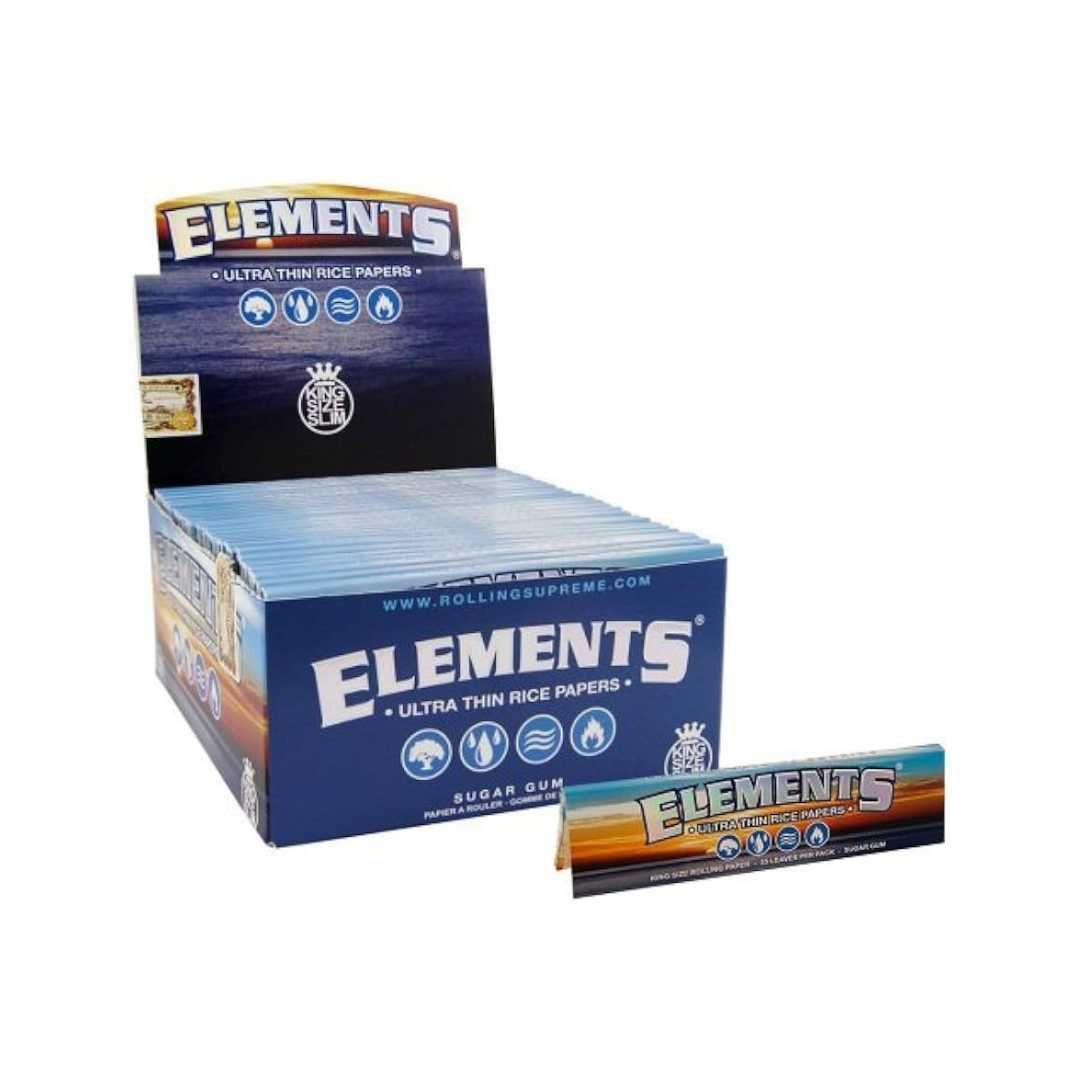 Mortalhas Elements King Size Slim  - 50 Pacotes
